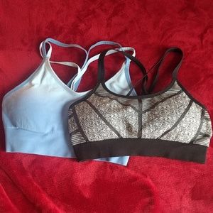 Two Champion Gear strappy back sports bras Med